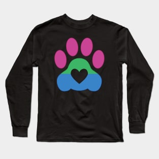 Pride Paw: Polysexual Pride Long Sleeve T-Shirt